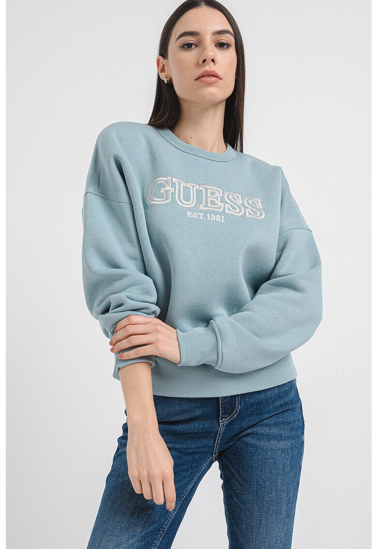 GUESS Фитнес суитшърт с бродирано лого