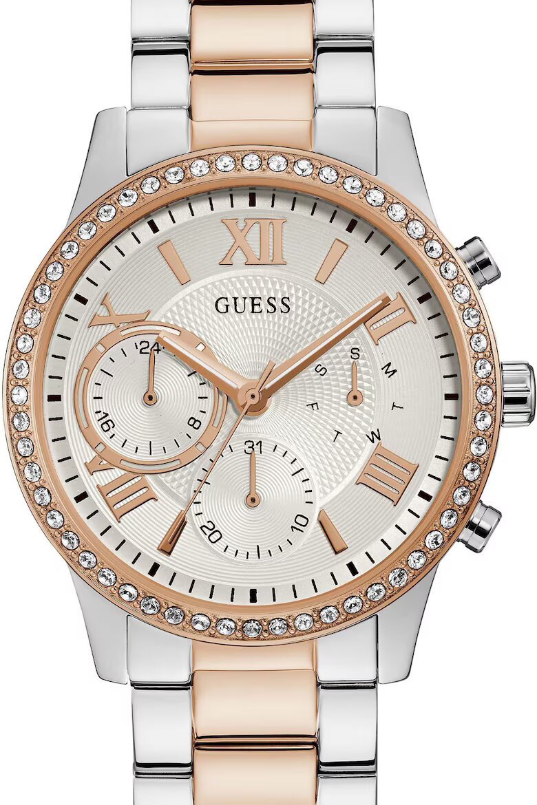 GUESS Иноксов часовник с кристали