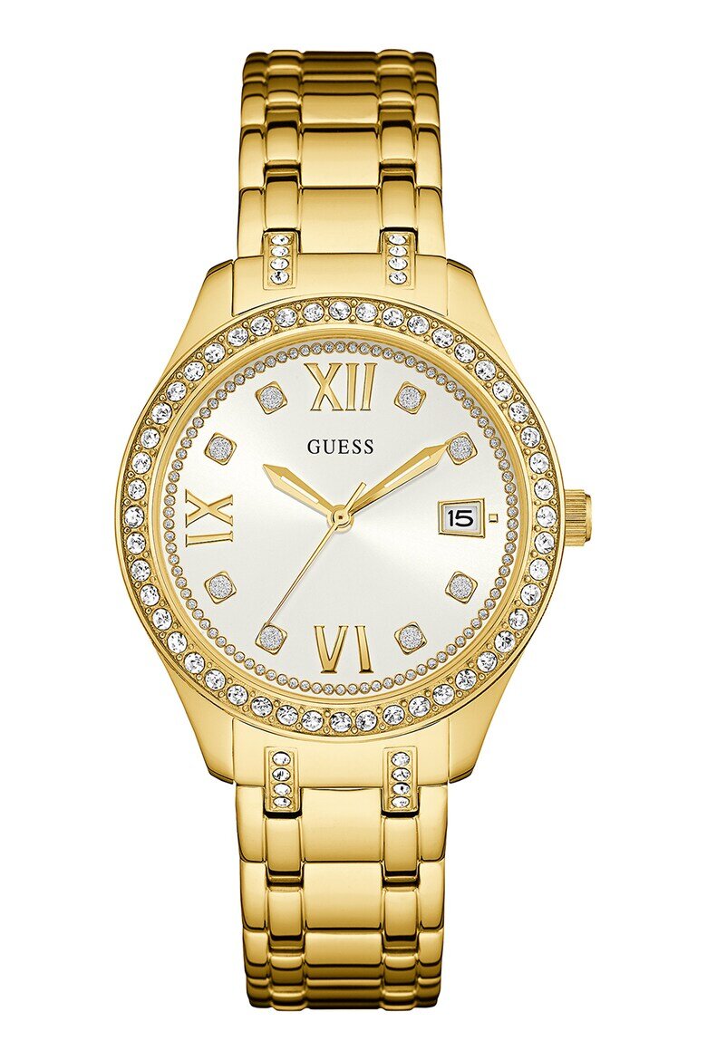 GUESS Иноксов часовник с кристали