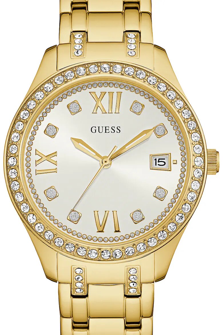 GUESS Иноксов часовник с кристали