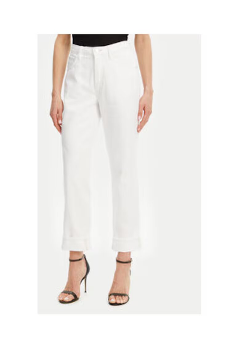 GUESS Изрязани mom fit дънки с висока талия