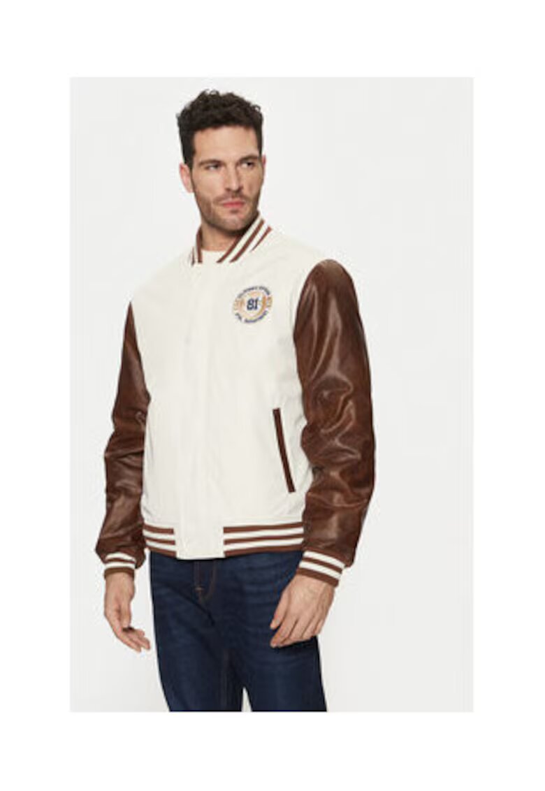 GUESS Jacheta bomber cu maneci contrastante - Lm