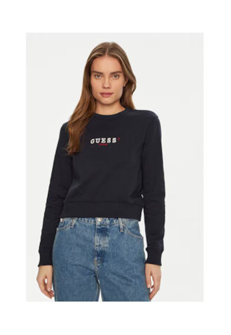 GUESS JEANS Блузон с кръгло деколте