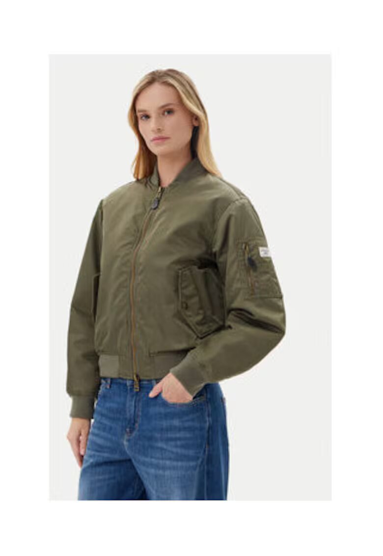 GUESS JEANS Бомбър яке от полиамид
