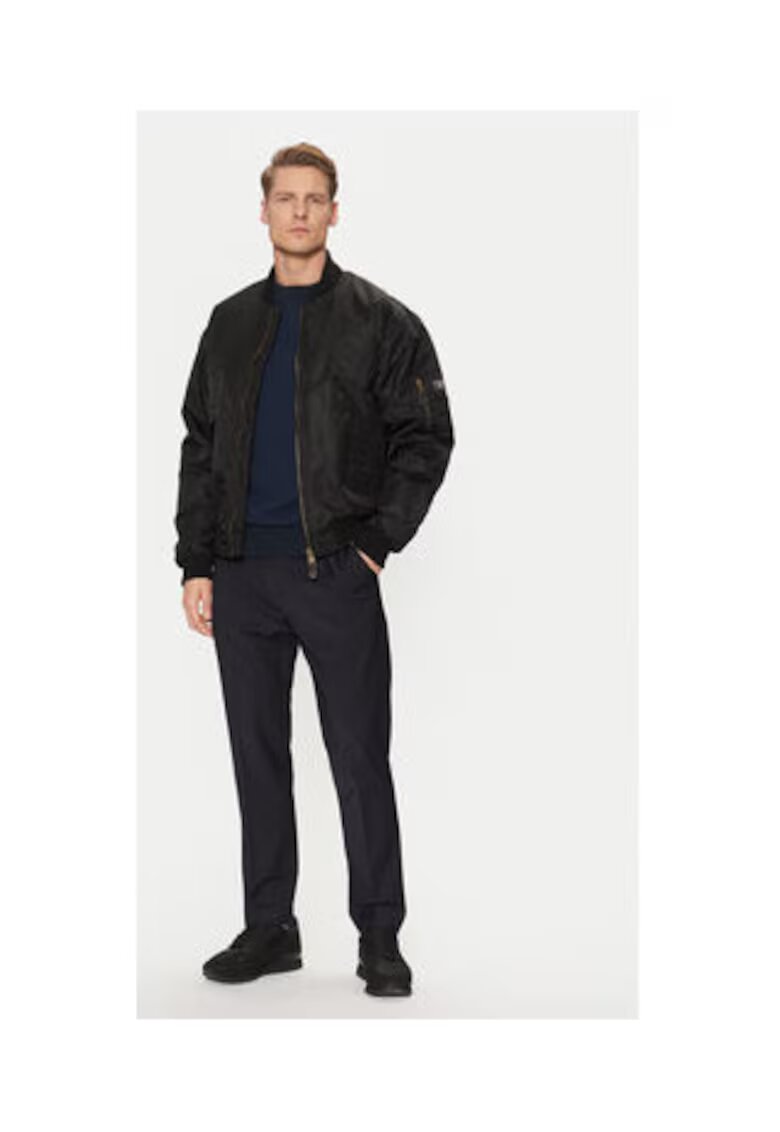 GUESS JEANS Бомбър яке с джоб на ръкава и цип