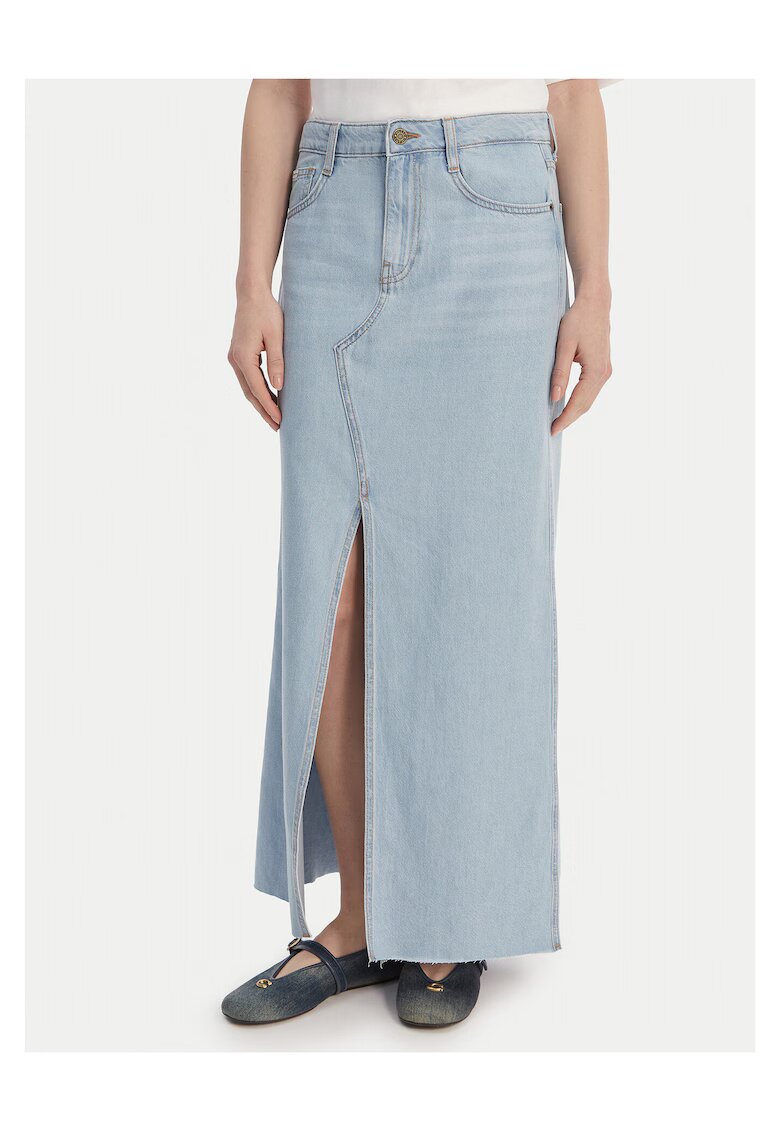 GUESS JEANS Дамска дънкова пола - цип - - 60% памук - 40% лиосел