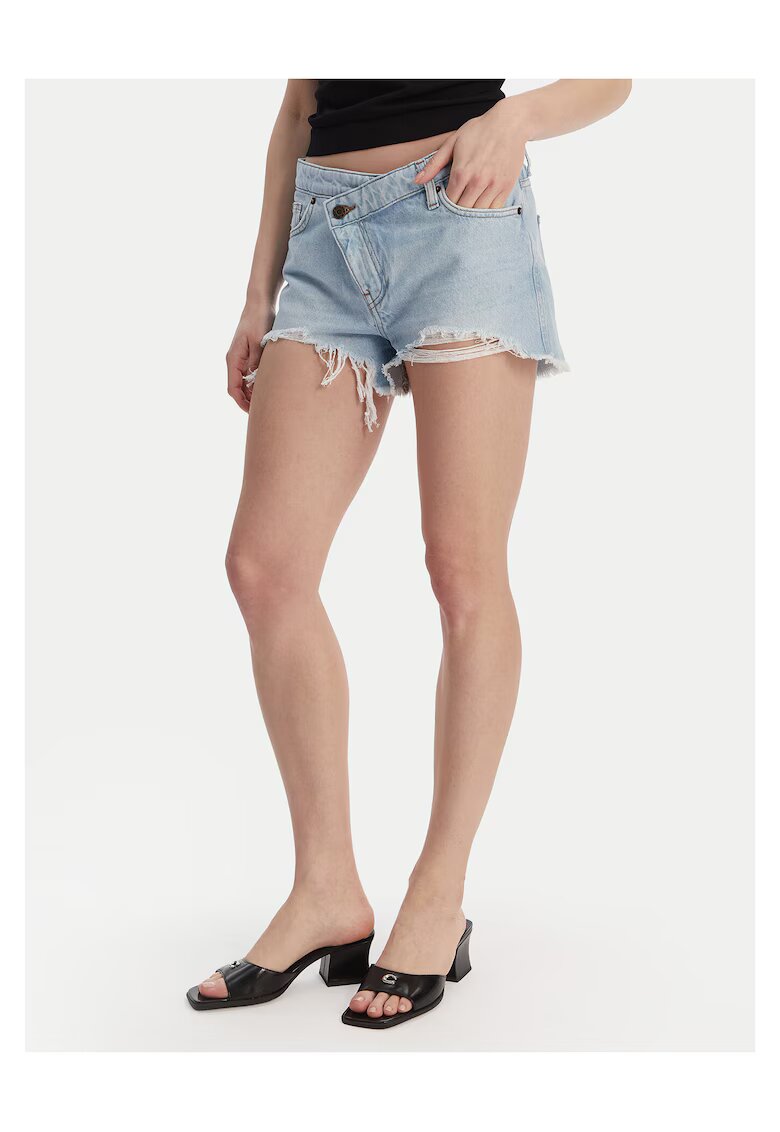 GUESS JEANS Дамски къси дънкови панталони - памук