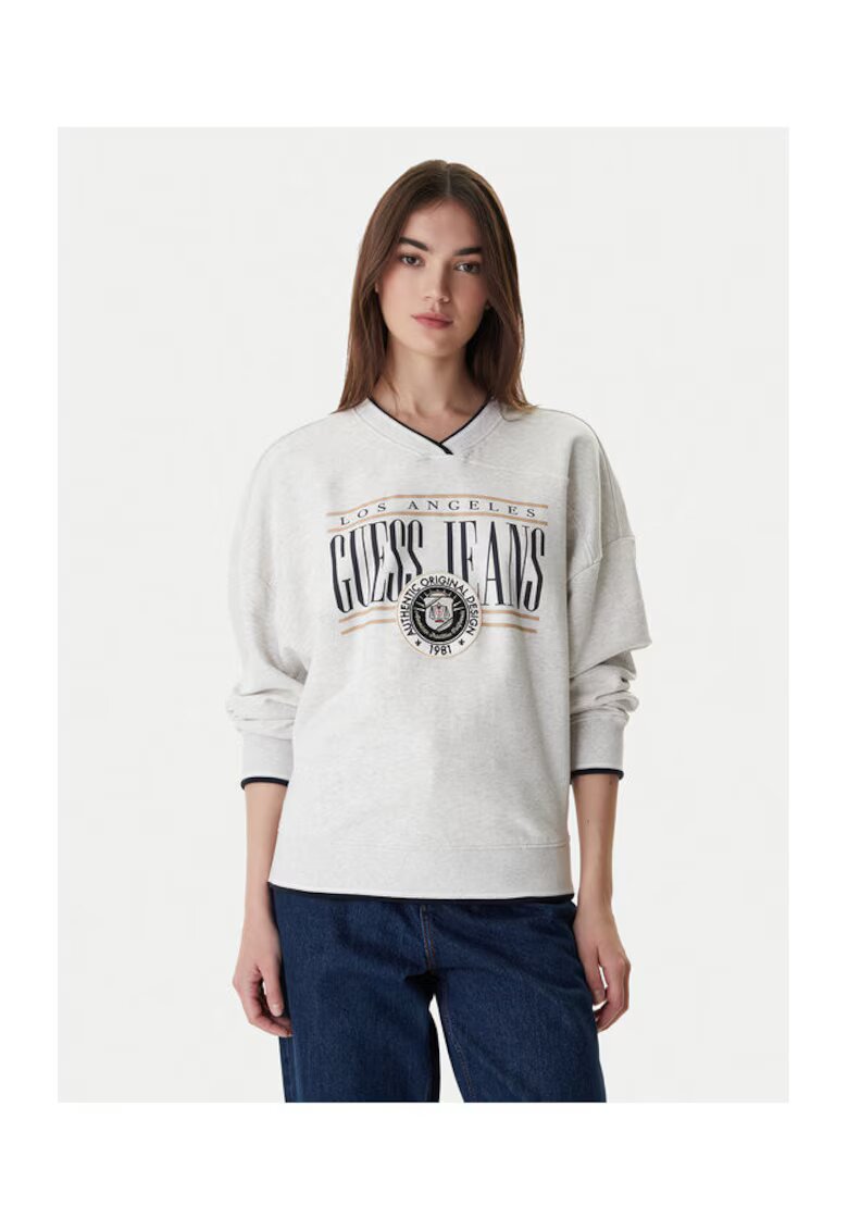 GUESS JEANS Дамски суичър - памук -