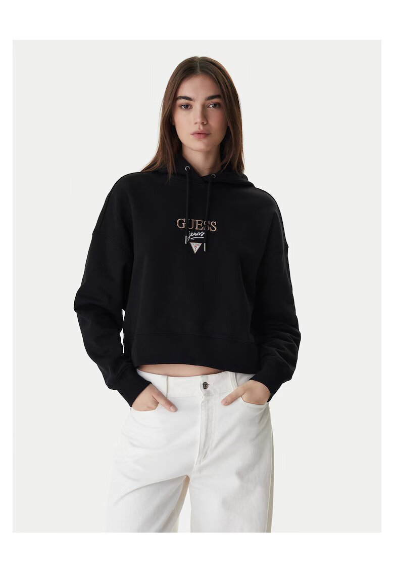 GUESS JEANS Дамски суичър памук