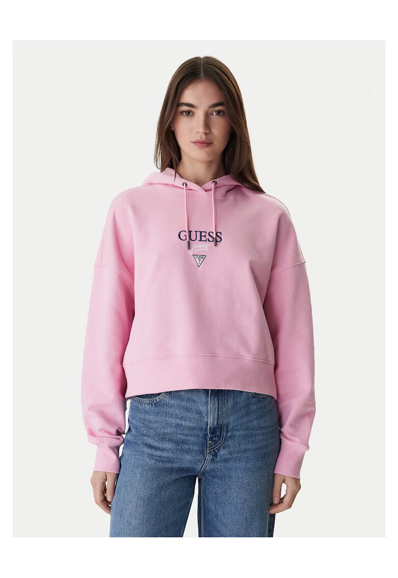 GUESS JEANS Дамски суичър памук