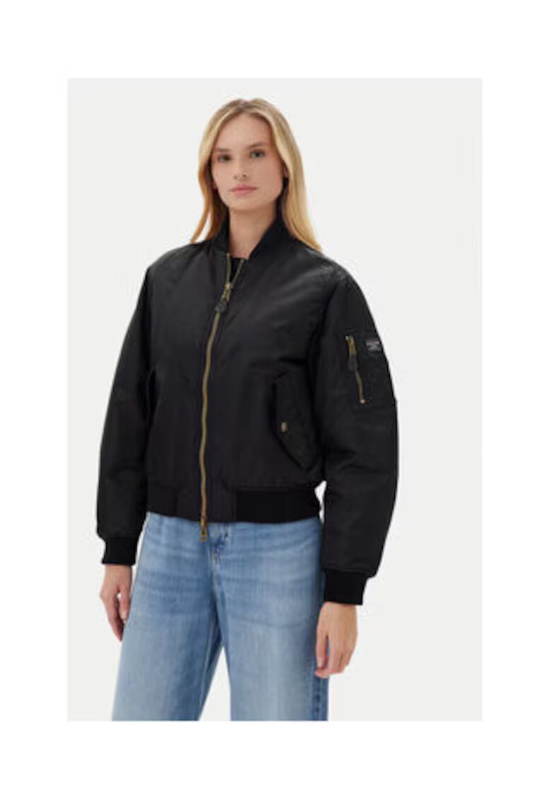 GUESS JEANS Дамско бомбър яке от полиамид