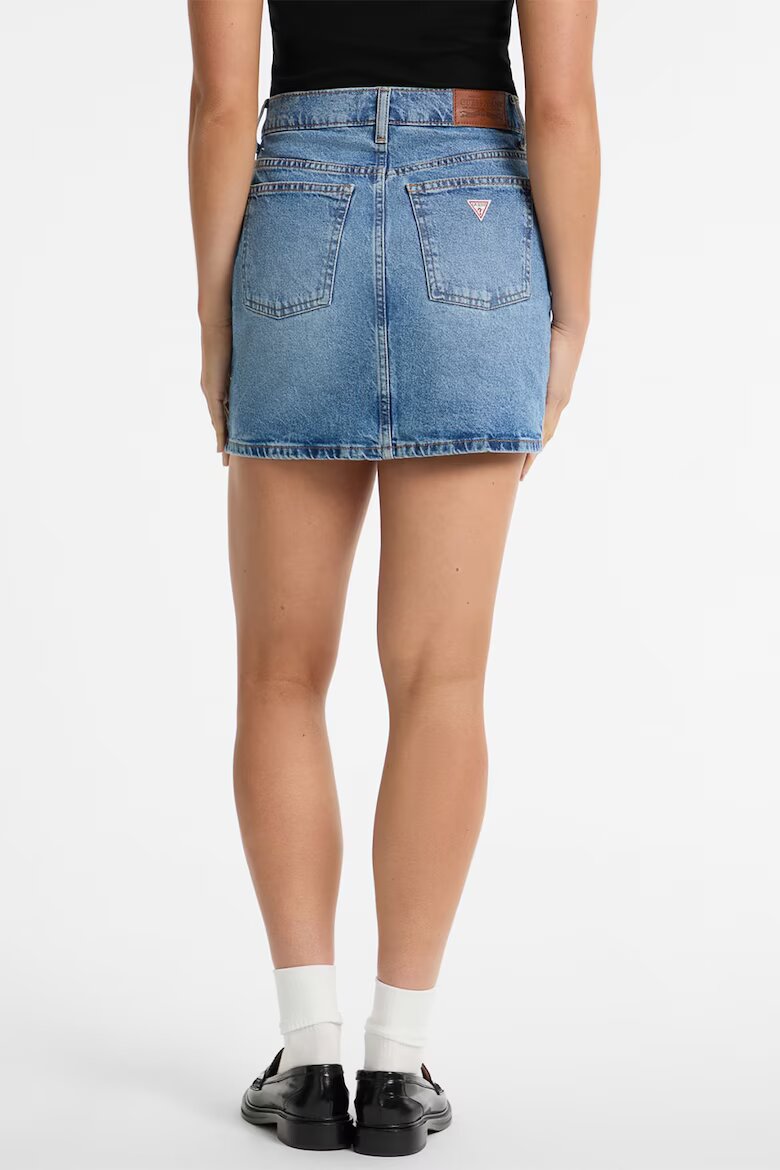 GUESS JEANS Дънкова пола с висока талия Светлосин
