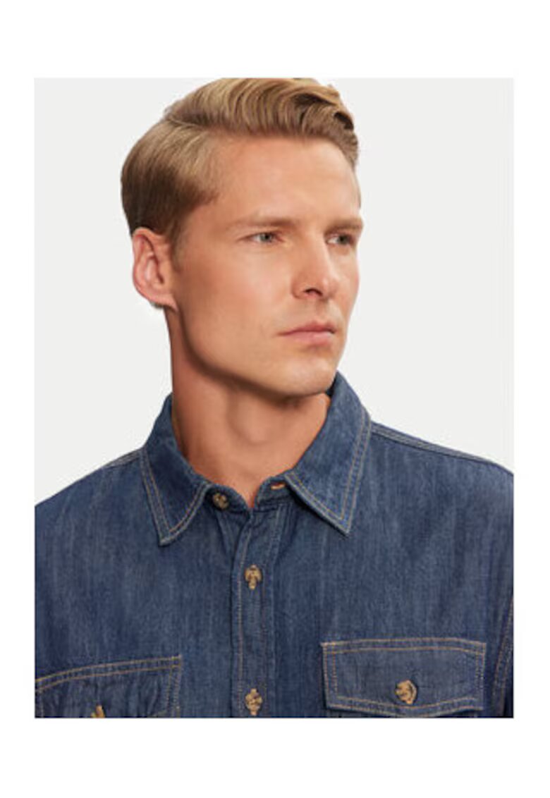 GUESS JEANS Дънкова риза с джобове