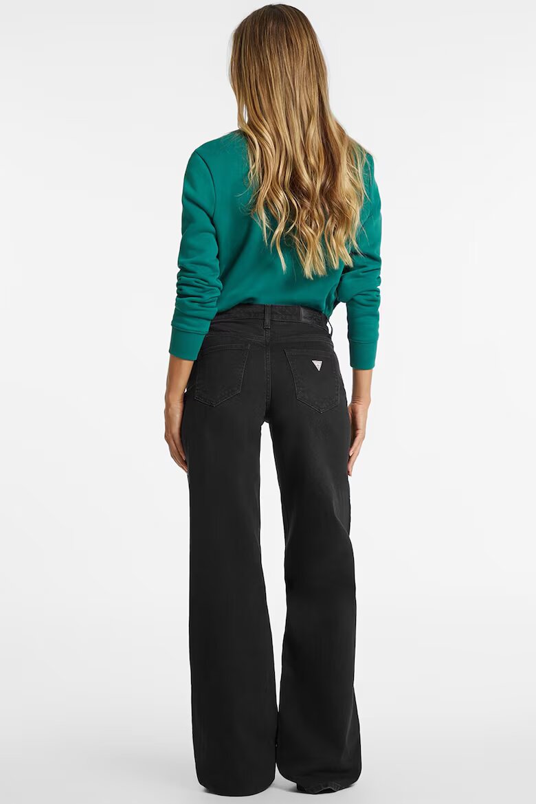 GUESS JEANS Guess Дънки с висока талия и широк крачол Антрацитно сиво