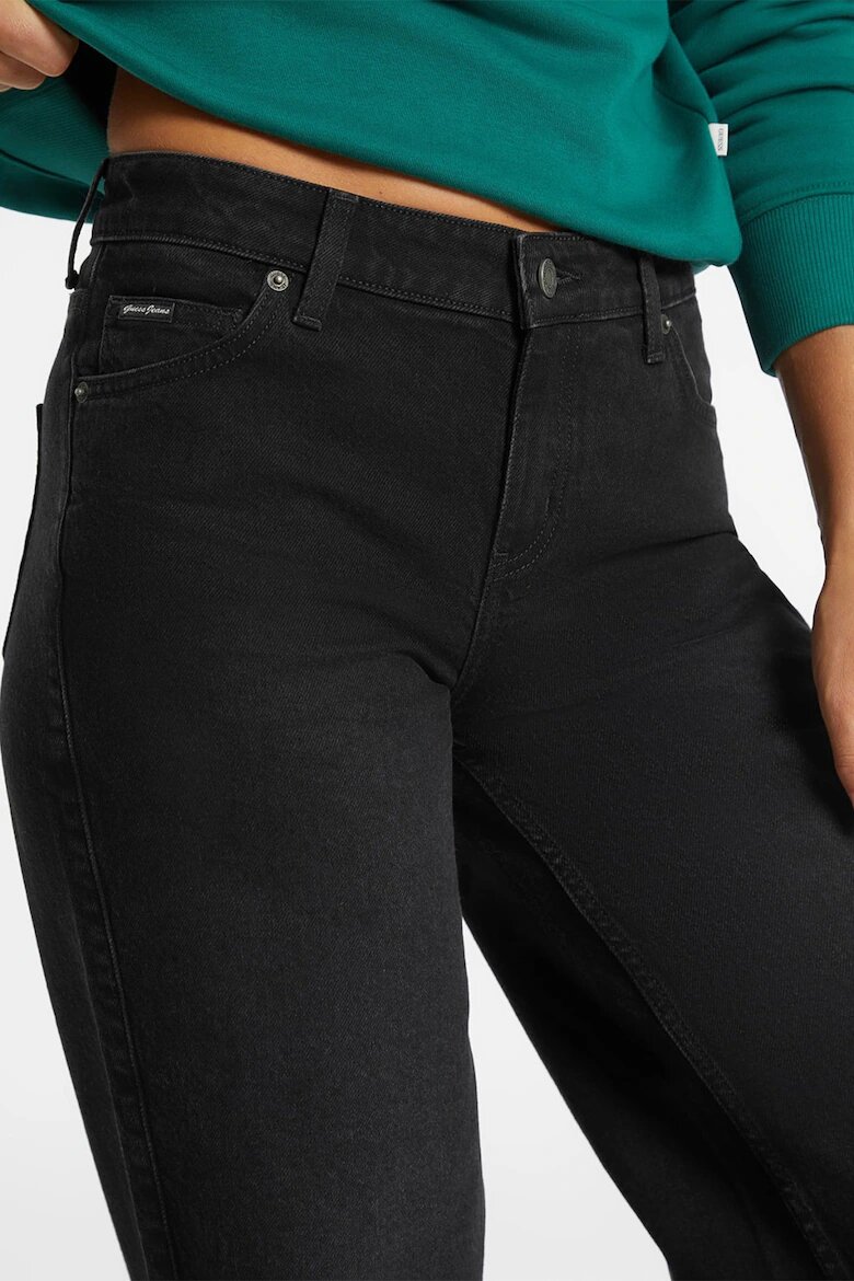 GUESS JEANS Guess Дънки с висока талия и широк крачол Антрацитно сиво