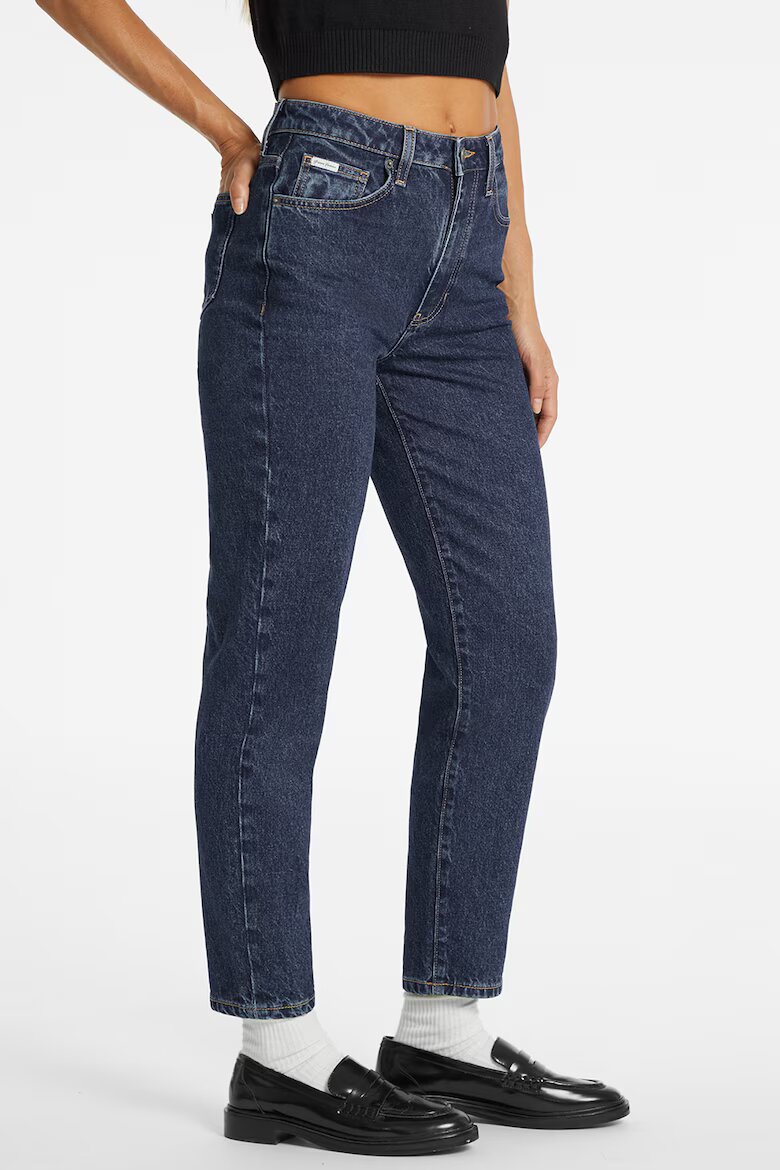 GUESS JEANS GUESS Скъсени дънки Mom-Fit Тъмносин