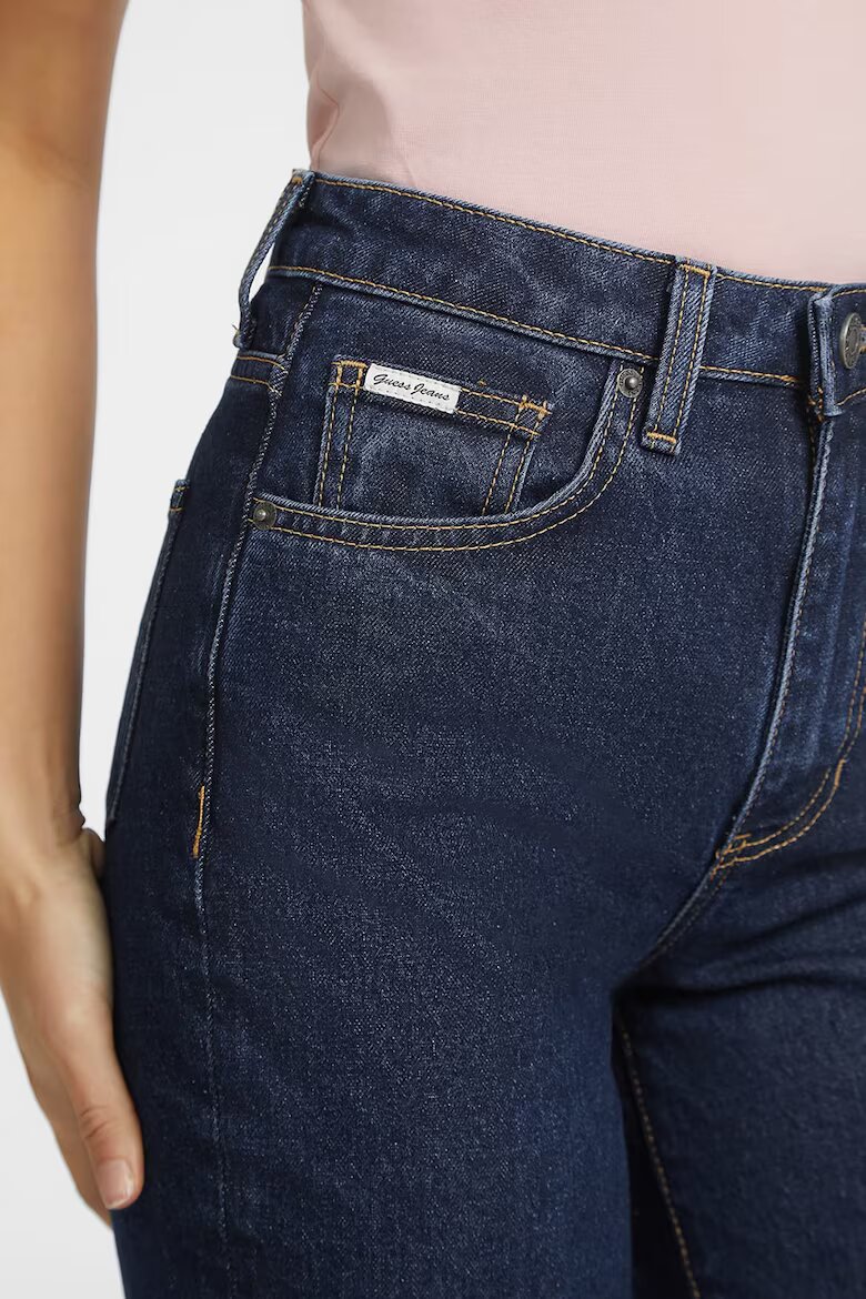 GUESS JEANS GUESS Скъсени дънки Mom-Fit Тъмносин