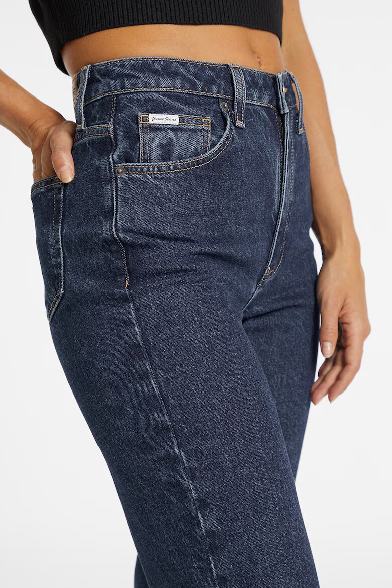 GUESS JEANS GUESS Скъсени дънки Mom-Fit Тъмносин