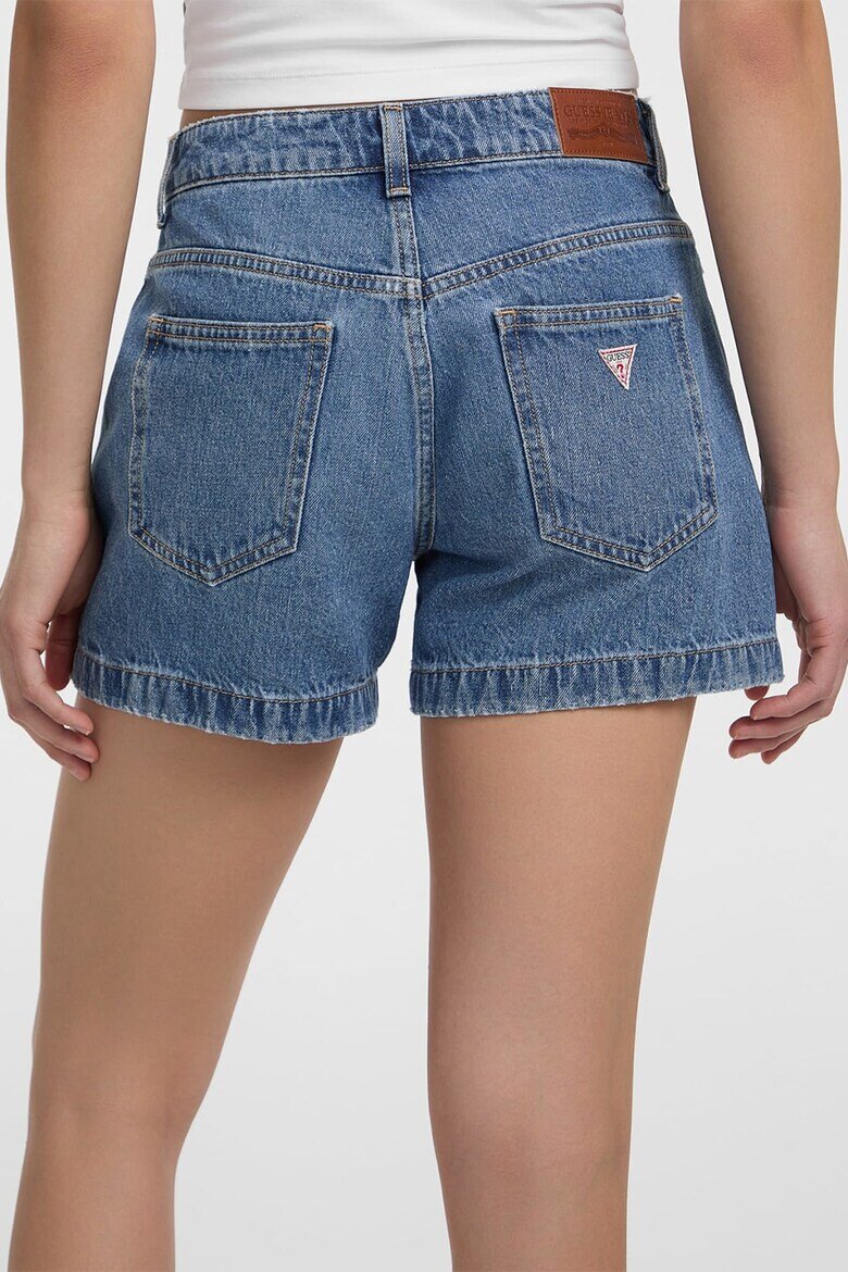 GUESS JEANS Къси дънки с висока талия Син