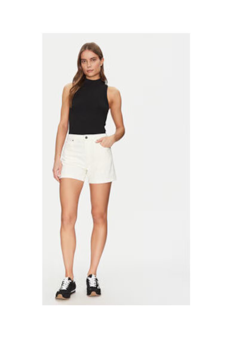 GUESS JEANS Къси панталони с висока талия и джобове