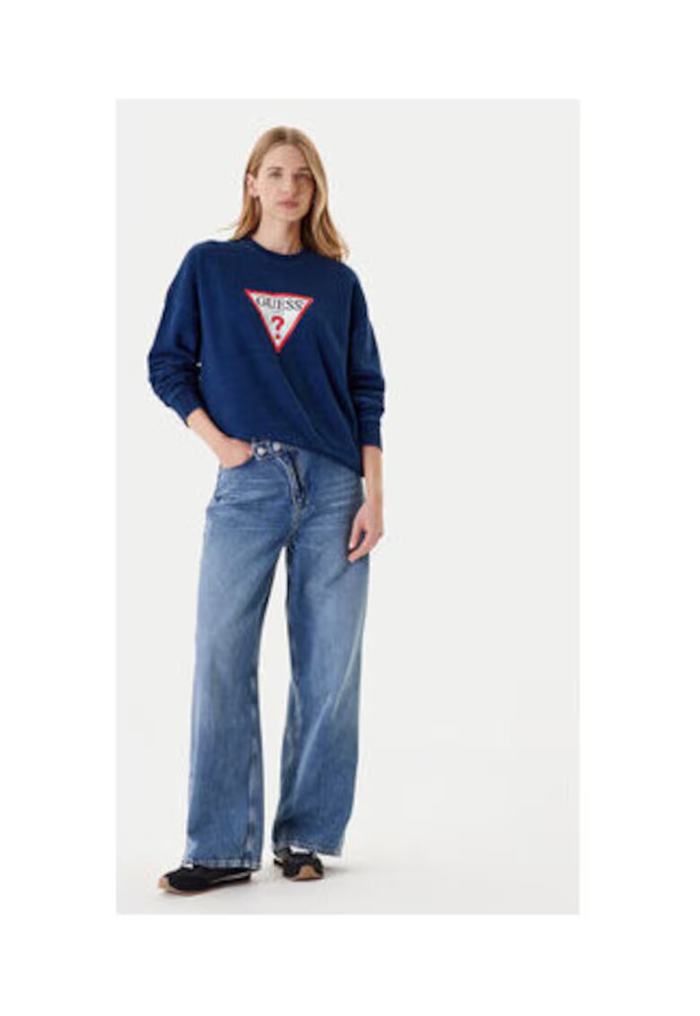 GUESS JEANS Лека блуза с лого принт