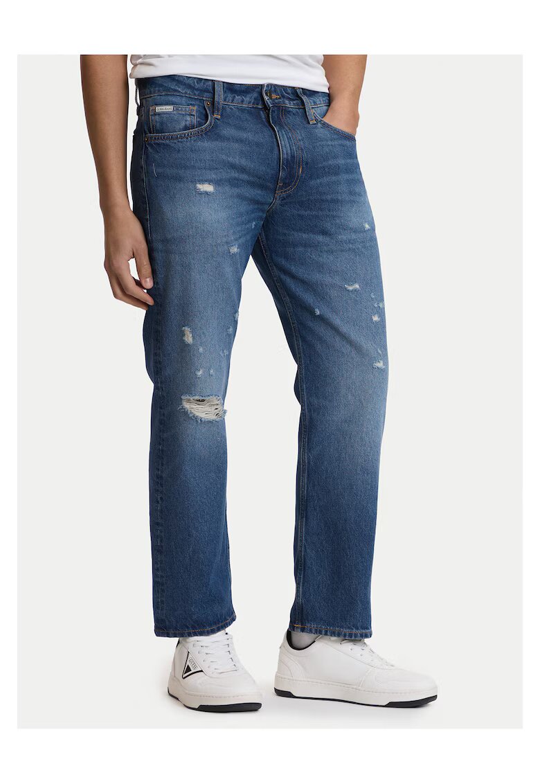 GUESS JEANS Мъжки дънки - памук - цип - -
