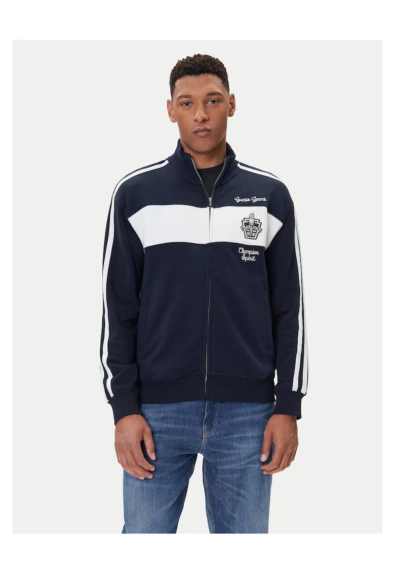 GUESS JEANS Мъжки суичър тъмносин
