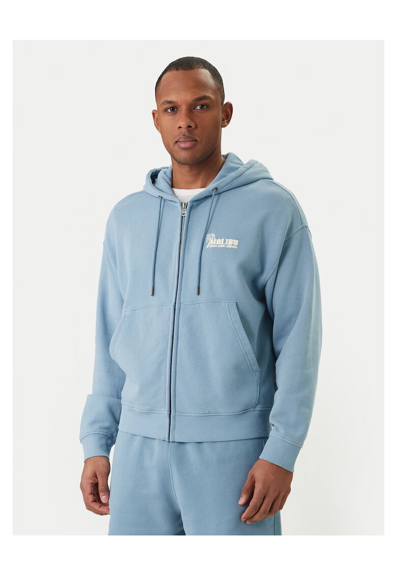 GUESS JEANS Мъжки суичър - цип - - памук