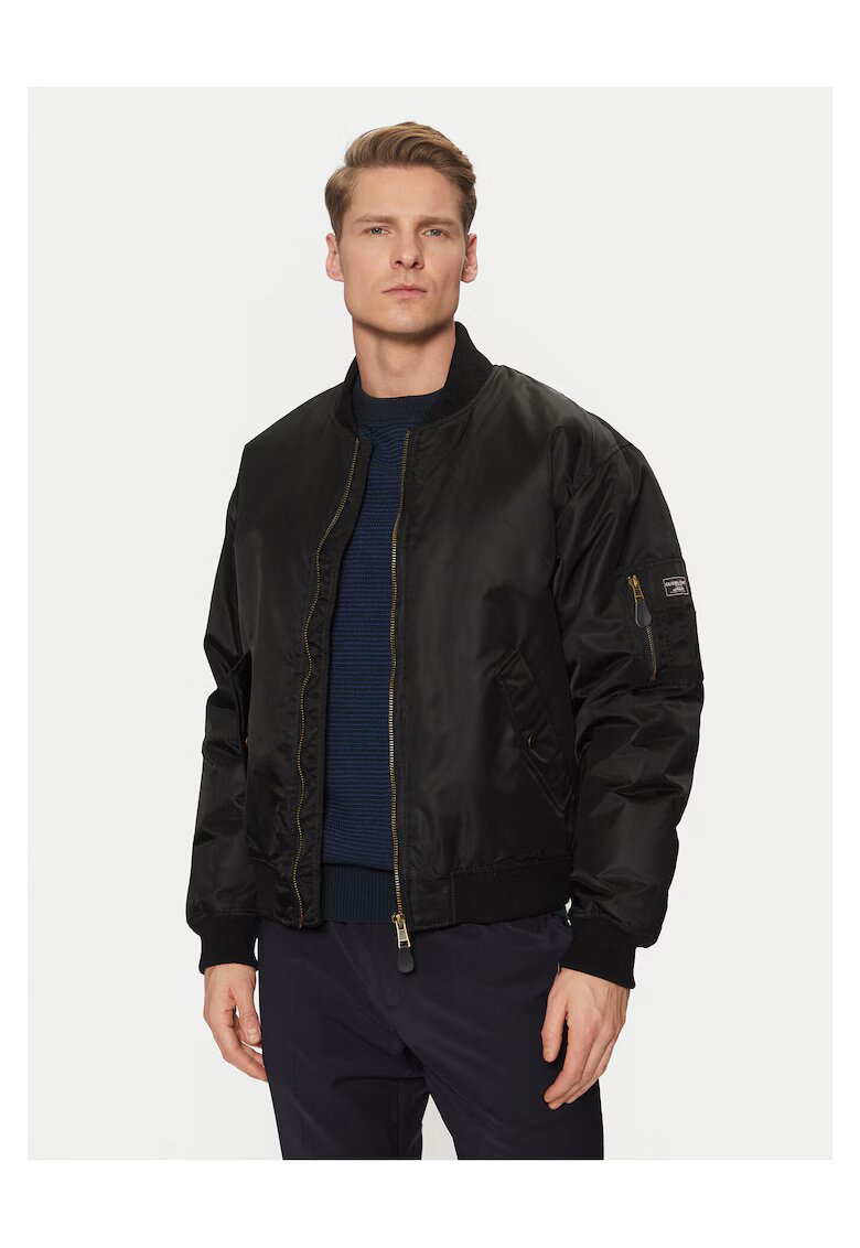 GUESS JEANS Мъжко бомбър яке черно