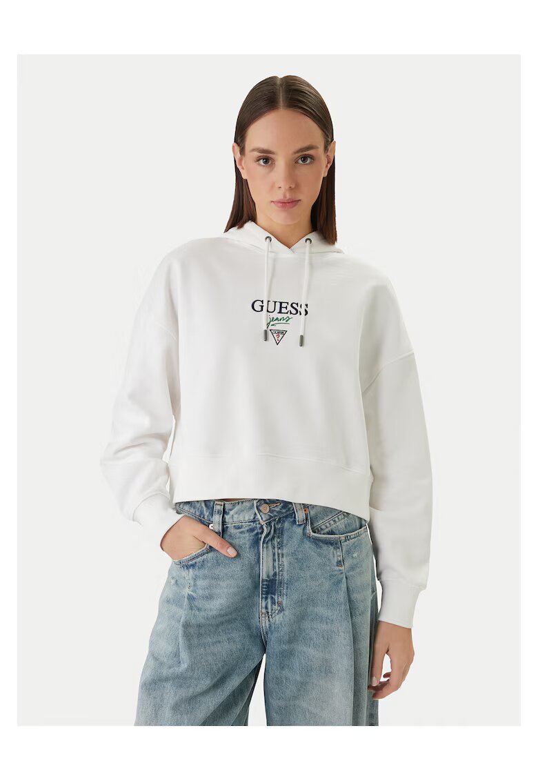 GUESS JEANS Памучен суичър Дамски - -