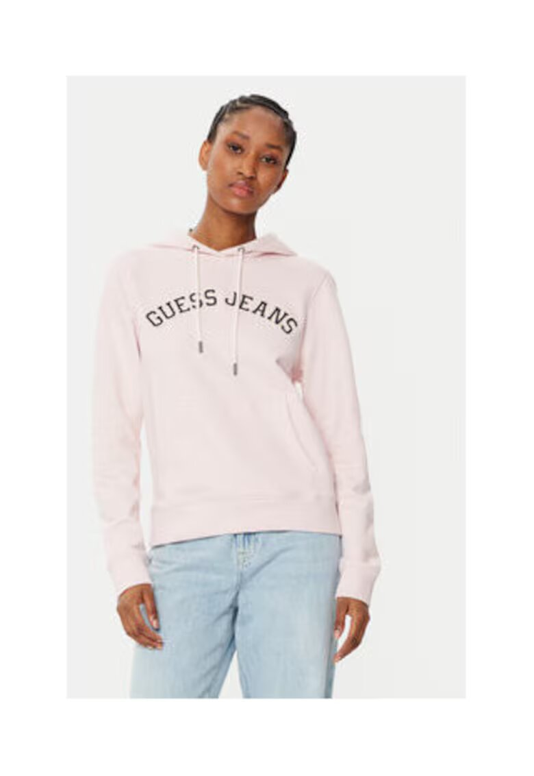 GUESS JEANS Памучен суичър с лого