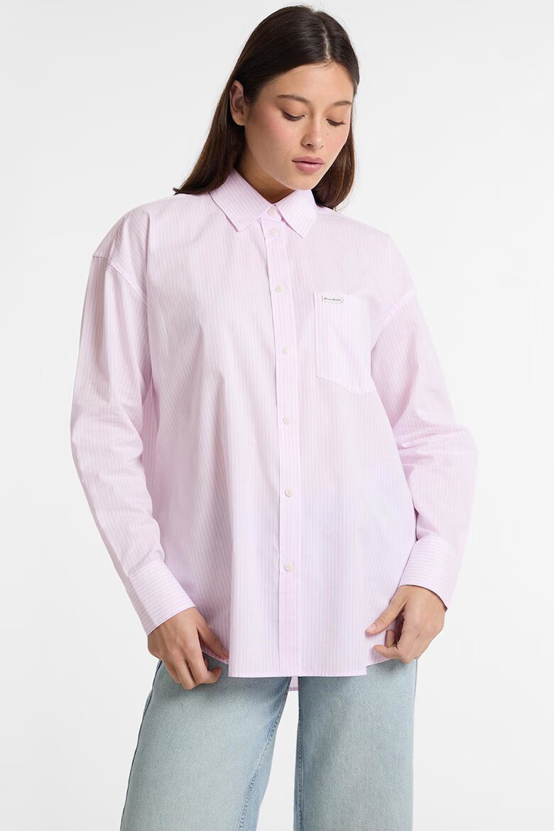 GUESS JEANS Памучна риза на райе