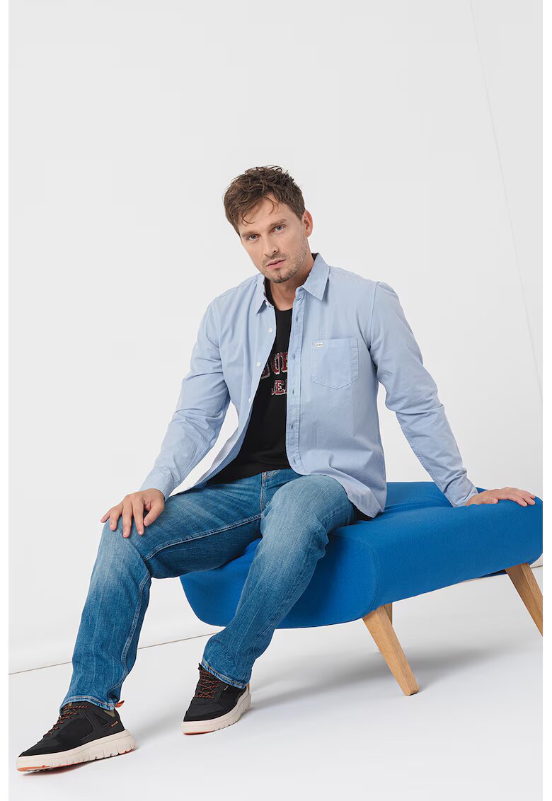 GUESS JEANS Памучна слим риза