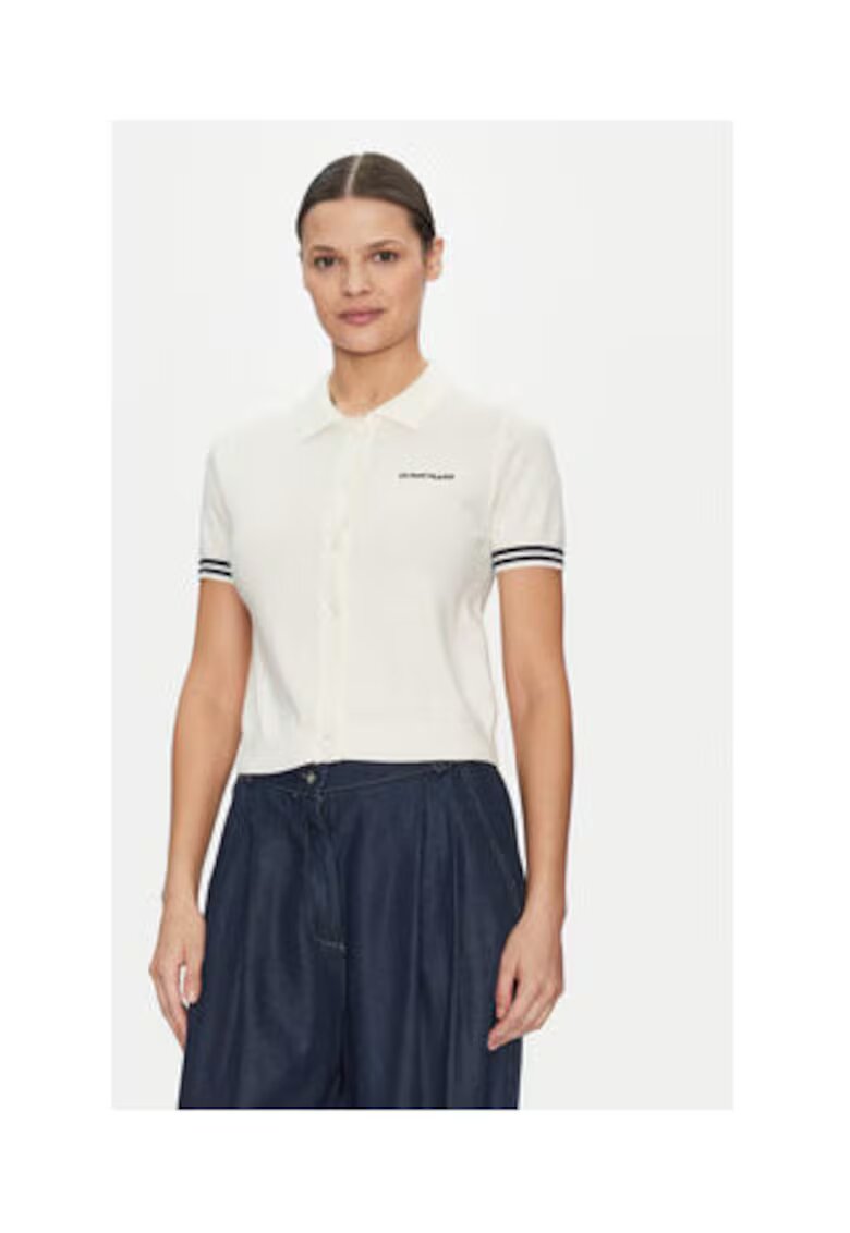 GUESS JEANS Плетена тениска с яка