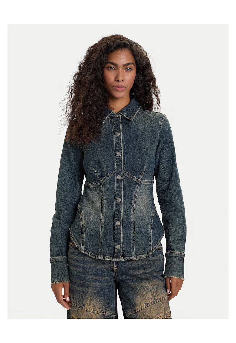GUESS JEANS Риза дамска - тъмносиня