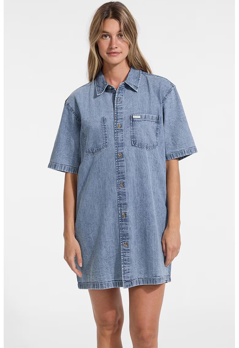 GUESS JEANS Рокля тип риза от деним