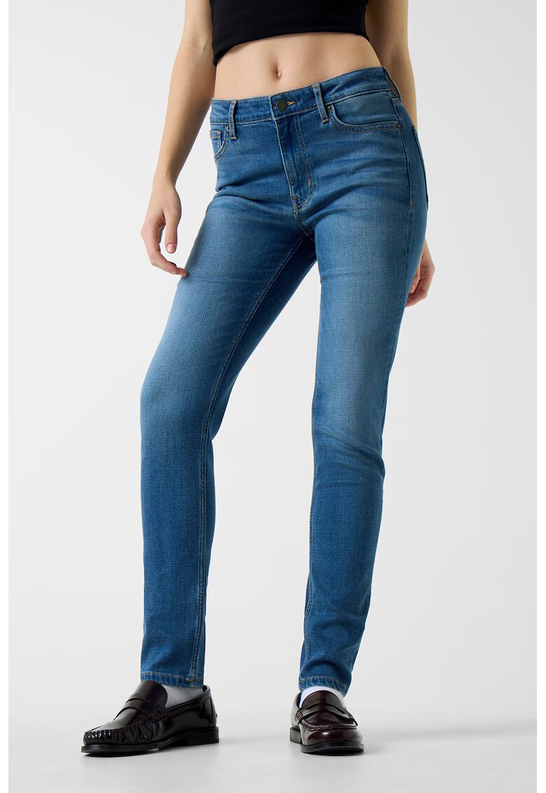 GUESS JEANS Скини дънки с лиосел с висока талия