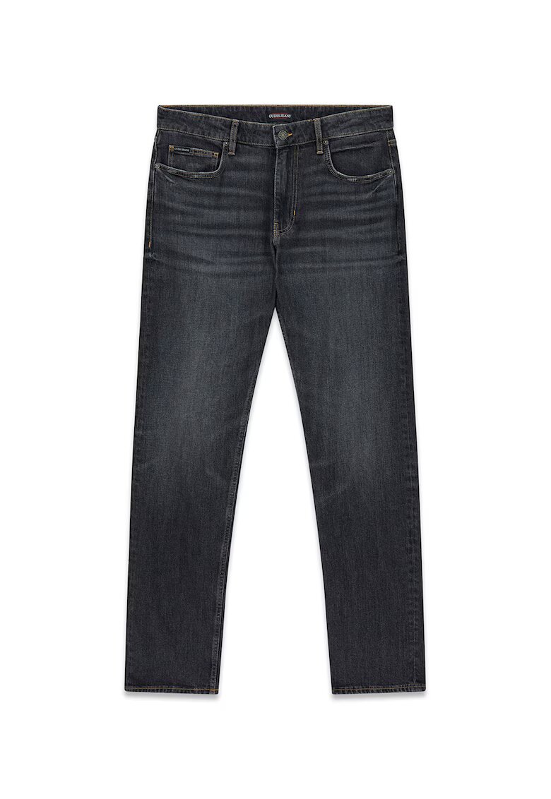 GUESS JEANS Слим дънки - Мръснобял/Антрацитно сиво