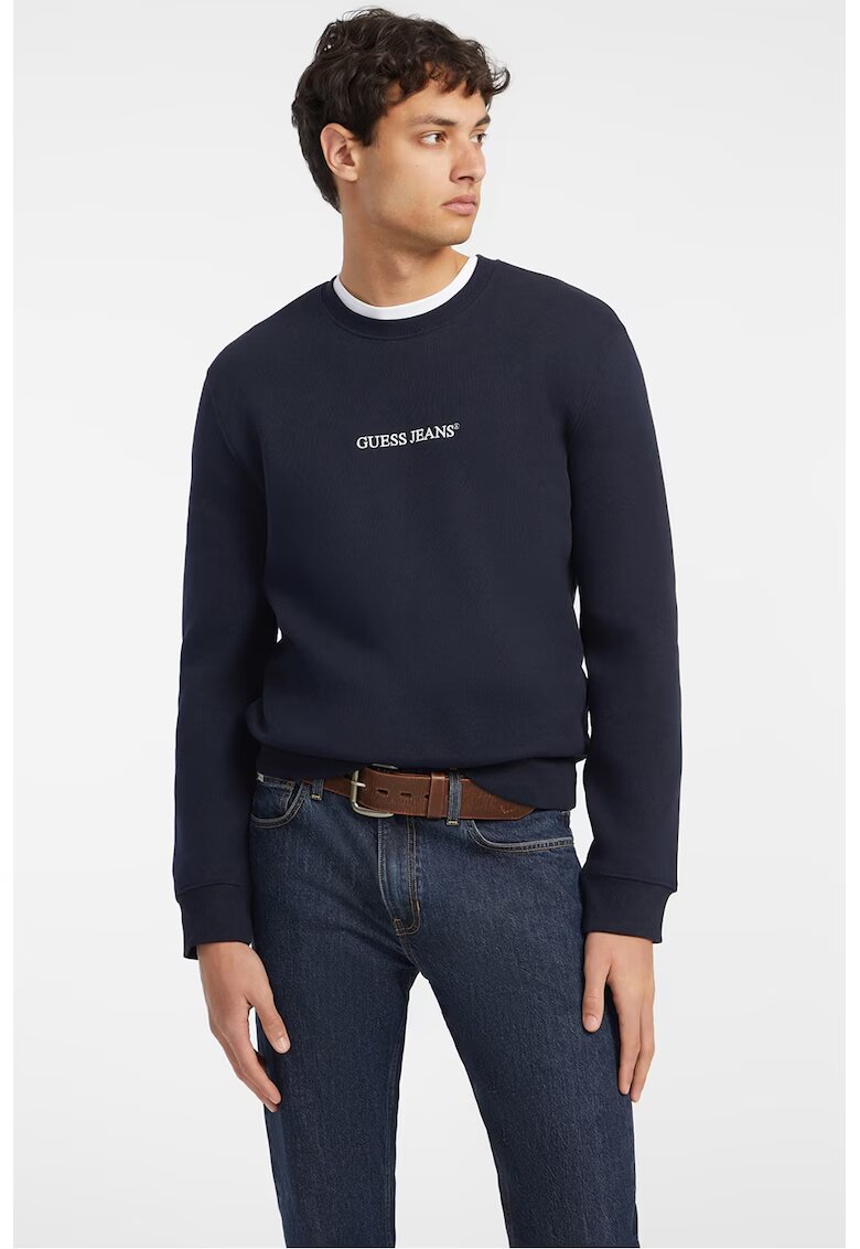 GUESS JEANS Слим суитшърт с бродерии