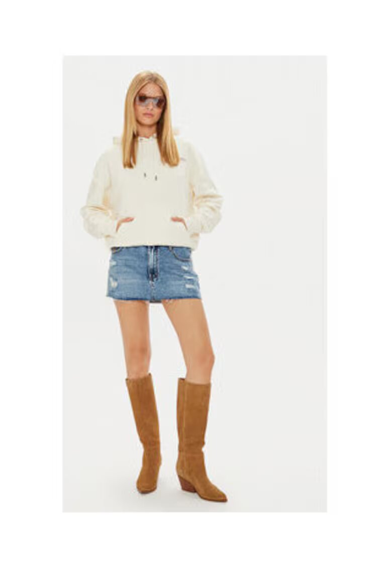 GUESS JEANS Суичър от смесен памук с джоб