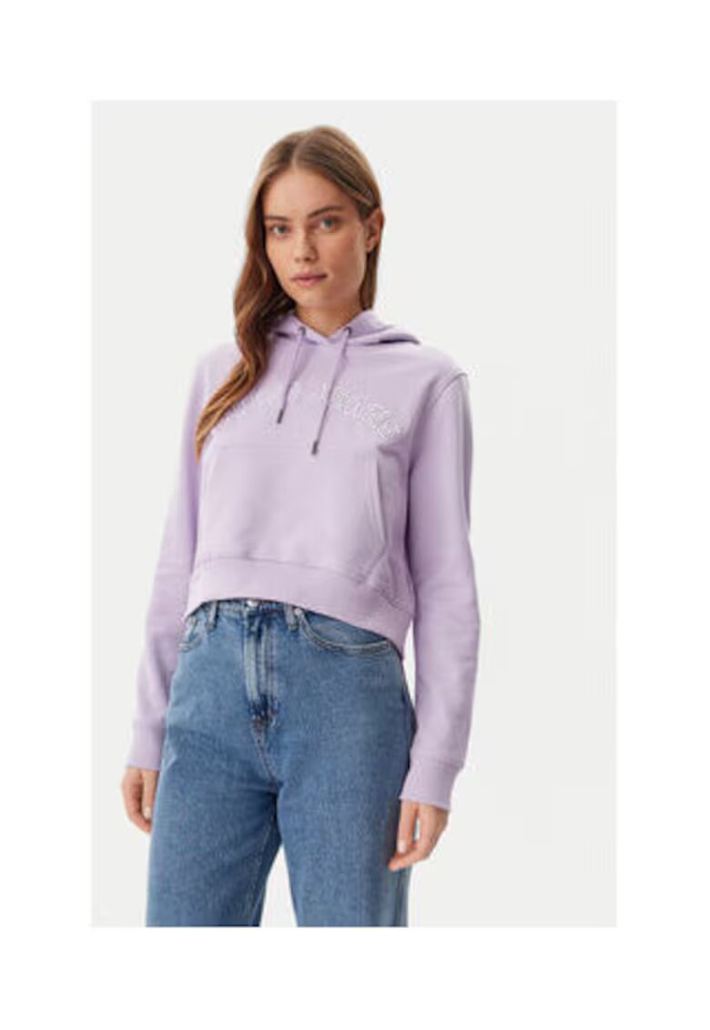 GUESS JEANS Суичър с качулка и връзки