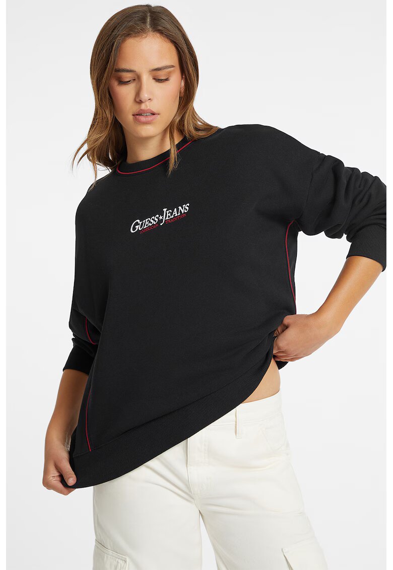 GUESS JEANS Суитшърт с паднали ръкави