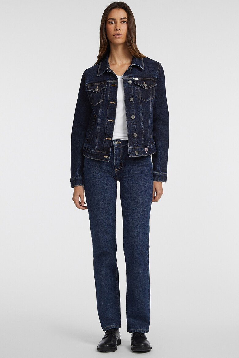 GUESS JEANS Яке от деним със стандартна кройка Тъмносин