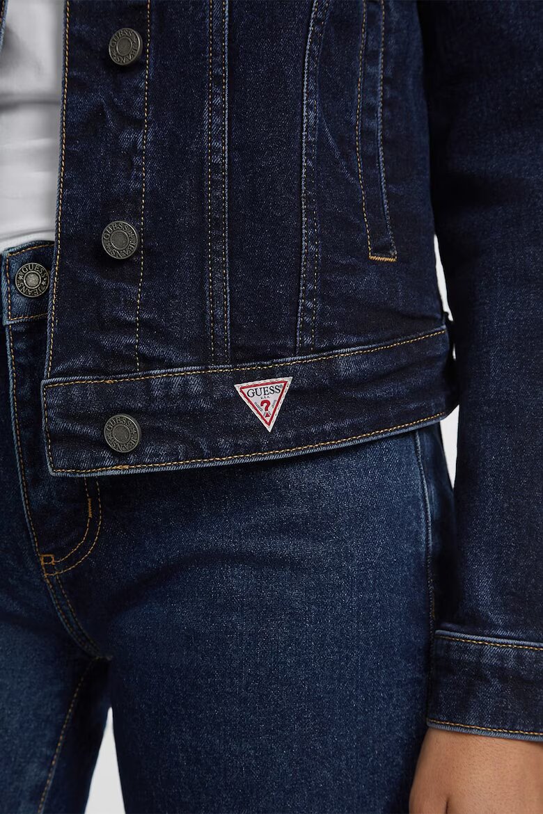 GUESS JEANS Яке от деним със стандартна кройка Тъмносин