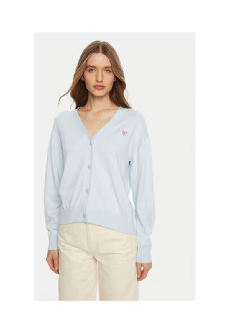 GUESS JEANS Жилетка с копчета и лого