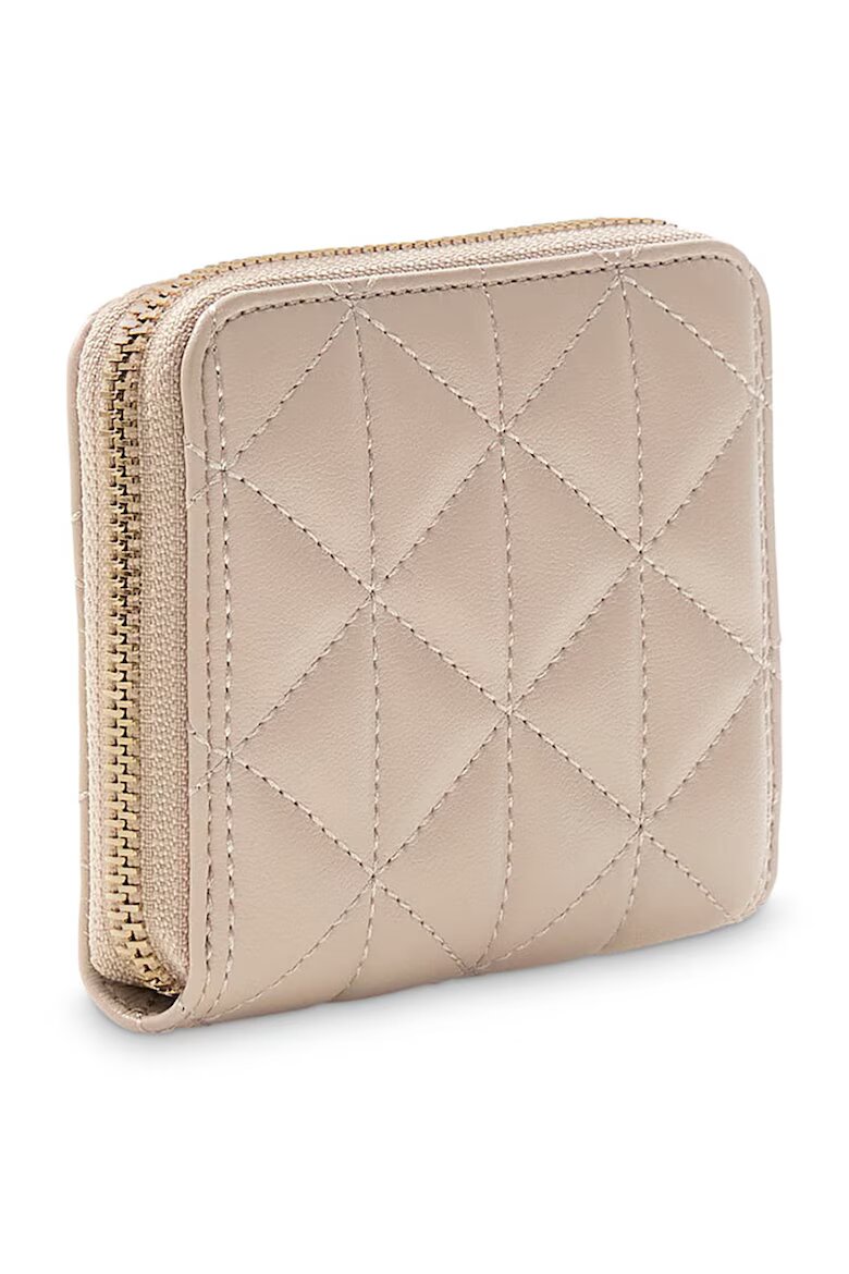 GUESS Капитонирано портмоне Paisleigh от еко кожа Бледо розово