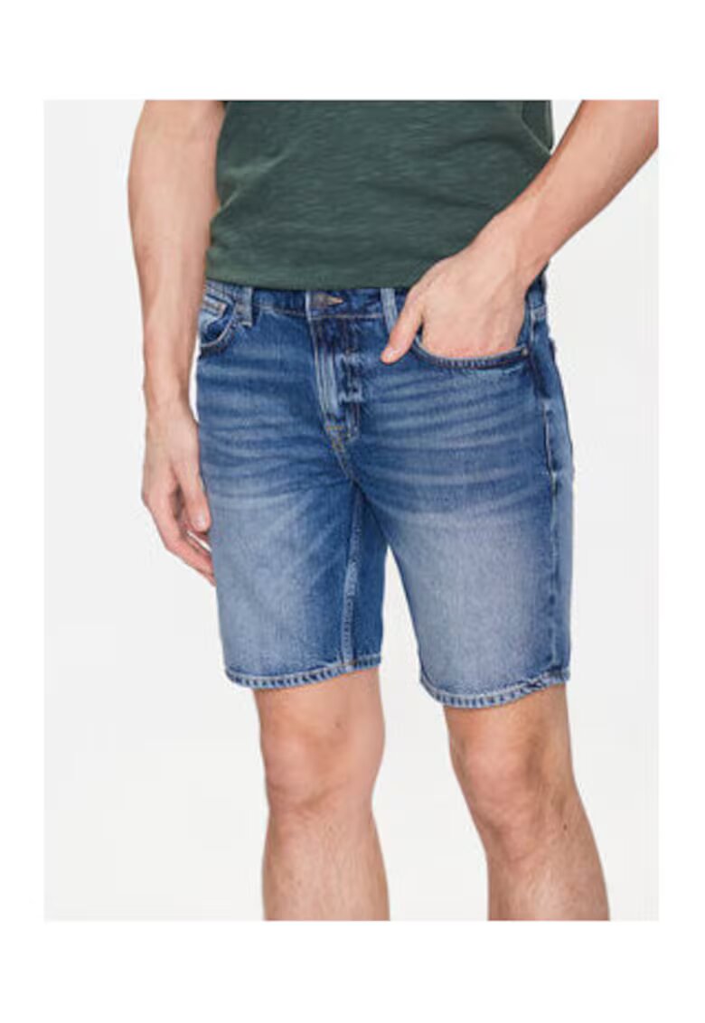 GUESS Къси дънки slim fit от смес от лиосел