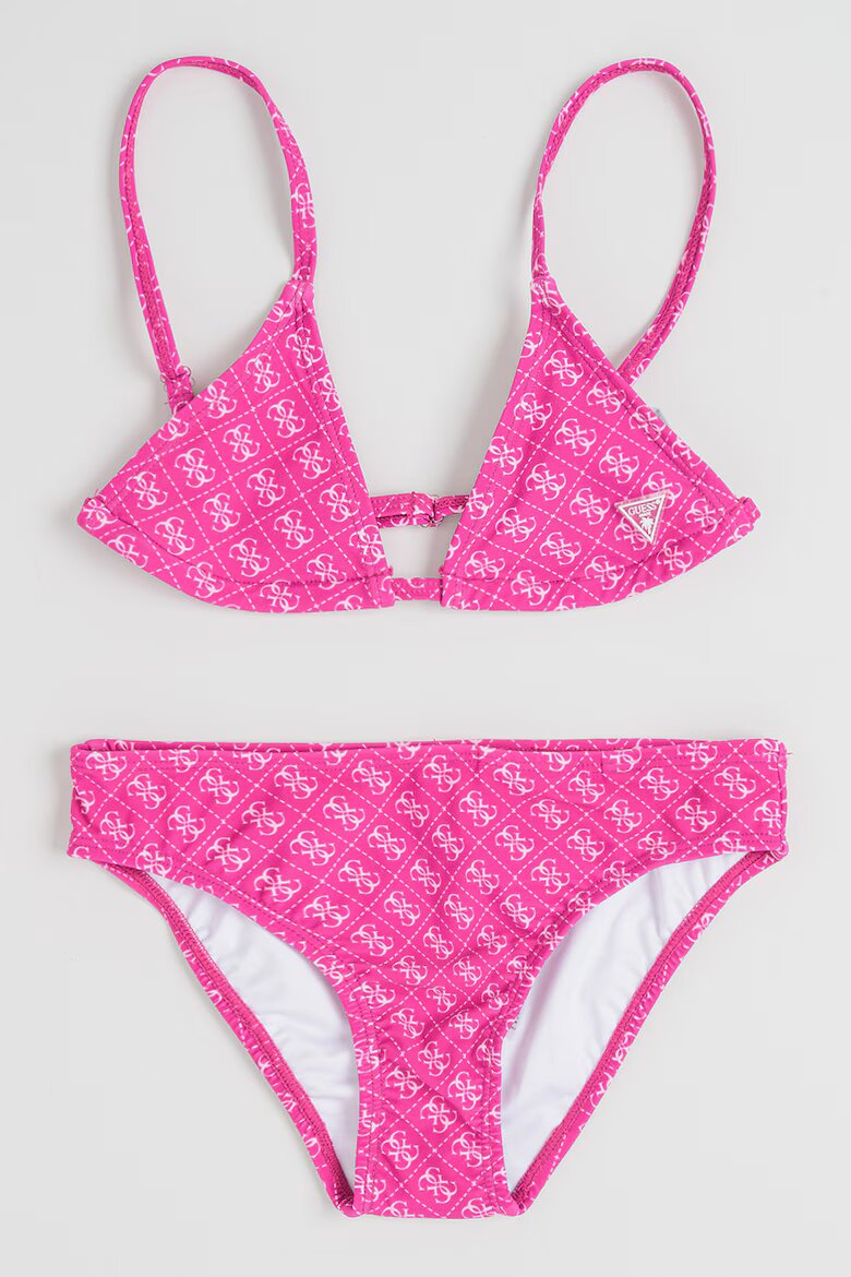 GUESS KIDS Бански от две части с лого Фуксия