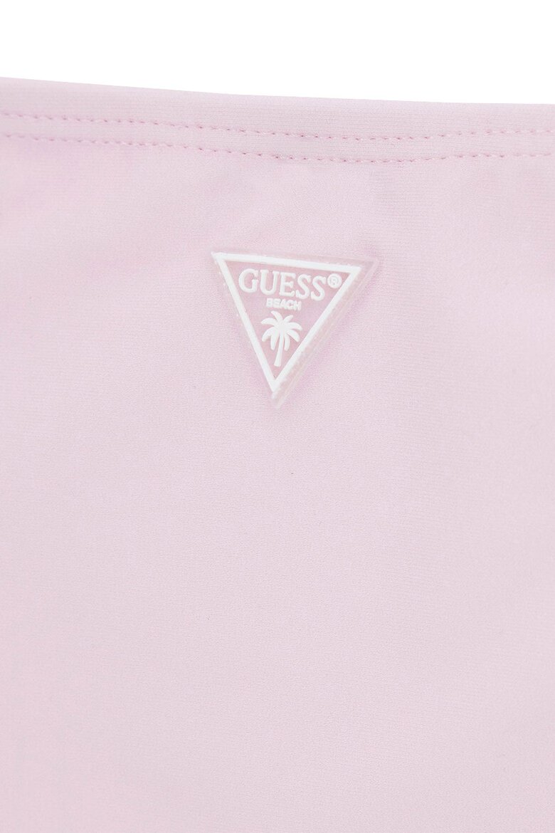 GUESS KIDS Бански от две части с лого от декоративни камъни Бледо розово