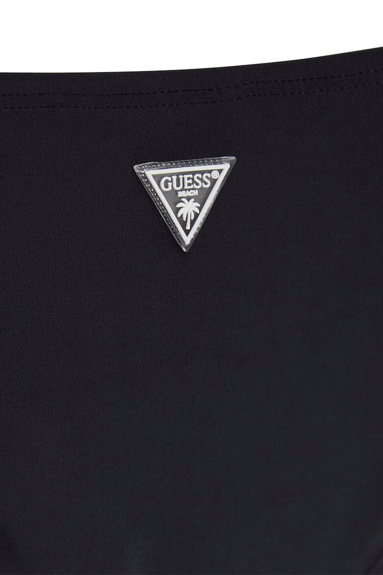GUESS KIDS Бански от две части с лого от декоративни камъни Черен